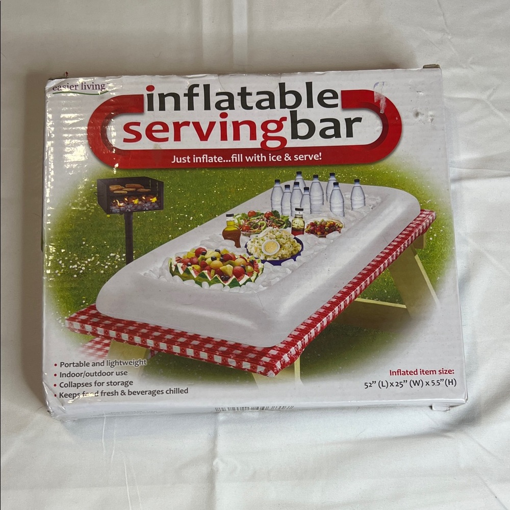 Inflatable Serving Bar - White